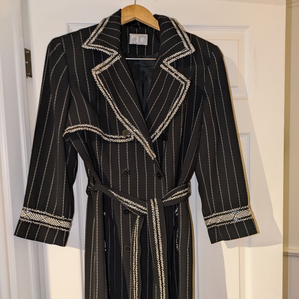 Pin Stripe Tie Lined Jacket